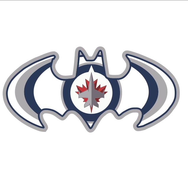 Winnipeg Jets Batman Logo iron on transfers